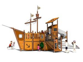 Pirate tàu ngoài trời Playset